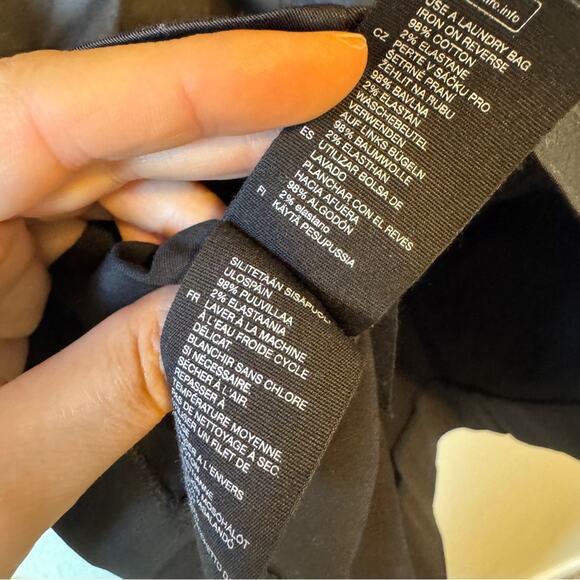 & Other Stories Black Puff Sleeve Mini Dress Womens 0 Preppy Linen Casual Classy - Picture 6 of 12